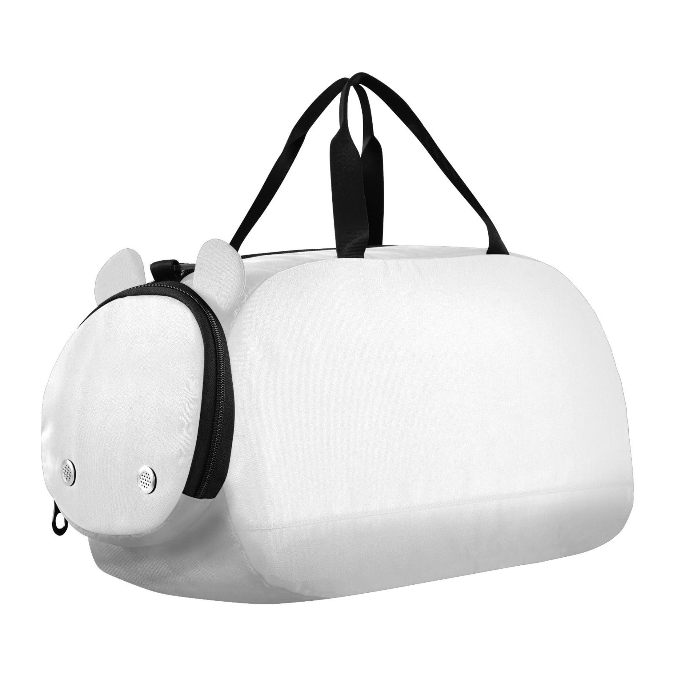White Color Gym Duffel Bag with Shoes Compartment Large Capacity Kids Overnight Duffel Bag for Beach Swim Bags Pool Sports