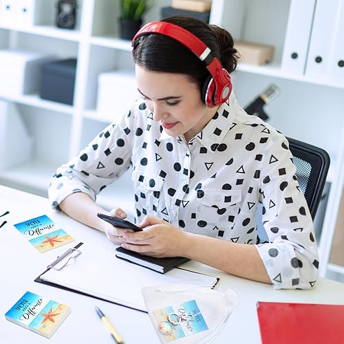 Miniatura 5 de Juego de 90 tarjetas de regalo de Starfish Story, mini tarjetas de apreciación de recuerdo, tarjetas de tamaño de cartera de Starfish Story, regalos