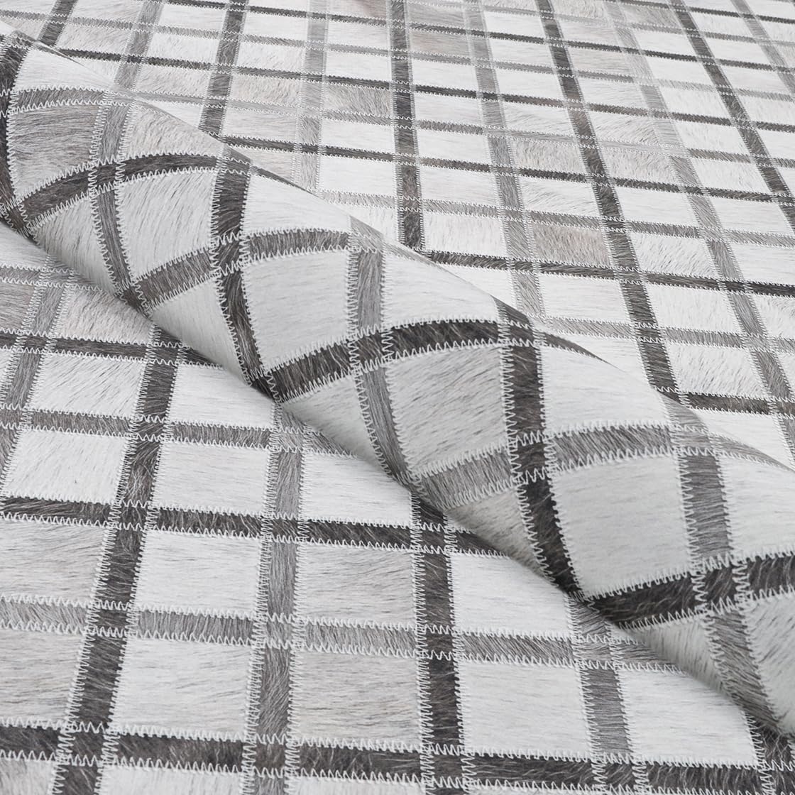 Couristan Prairie Indoor Area Rug - 5'3" x 7'6" Rectangle, Retro Lattice Grey-Ivory Geometric, Non-Slip Rug for Living Room, Bedroom or Entryway Home Decor