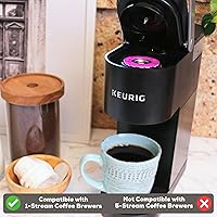 Vista 3 de EZ-Cup Stainless Steel 1-Stream Reusable K Cup Coffee Pod for Keurig + 25 Disposable Paper Filters - Refillable Capsule Compatible with Keurig and