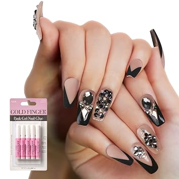 GOLDFINGER Premium False Nails Glue On Nails Press On Nails Glue Included Breakme