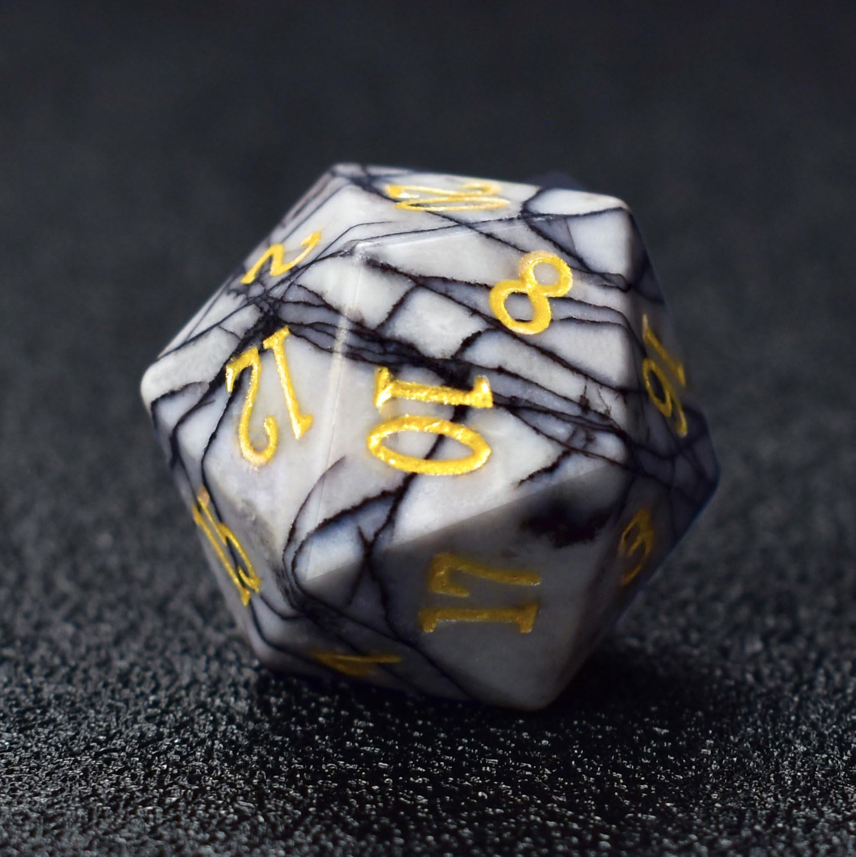 RULE DICE Gemstone DND Dice, Dungeons and Dragons Dice Set 7PCS Polyhedral Gem Stone Dice Set D4 D6 D8 D10 D% D12 D21, RPG Dice D&D Accessories Dice