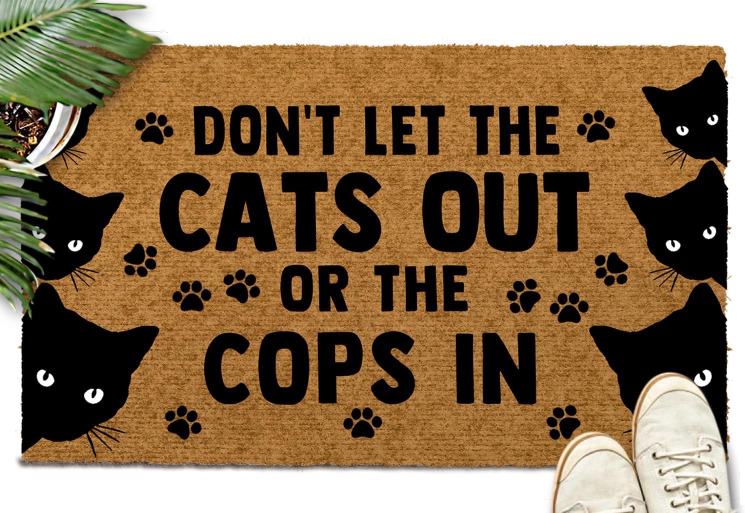 Dont Door Mat Indoor Entrance Front Door Rug Outdoor Rug with Non Slip Backing 23.5x15.7 Inch