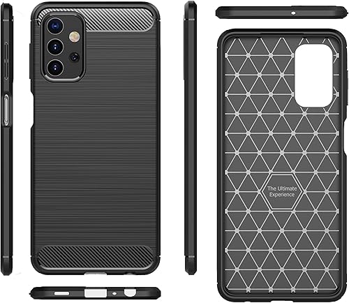 Miniatura 7 de Funda para Samsung Galaxy A32 5G, funda protectora suave y delgada con diseño de fibra de carbono TPU cepillado, funda delgada y duradera para
