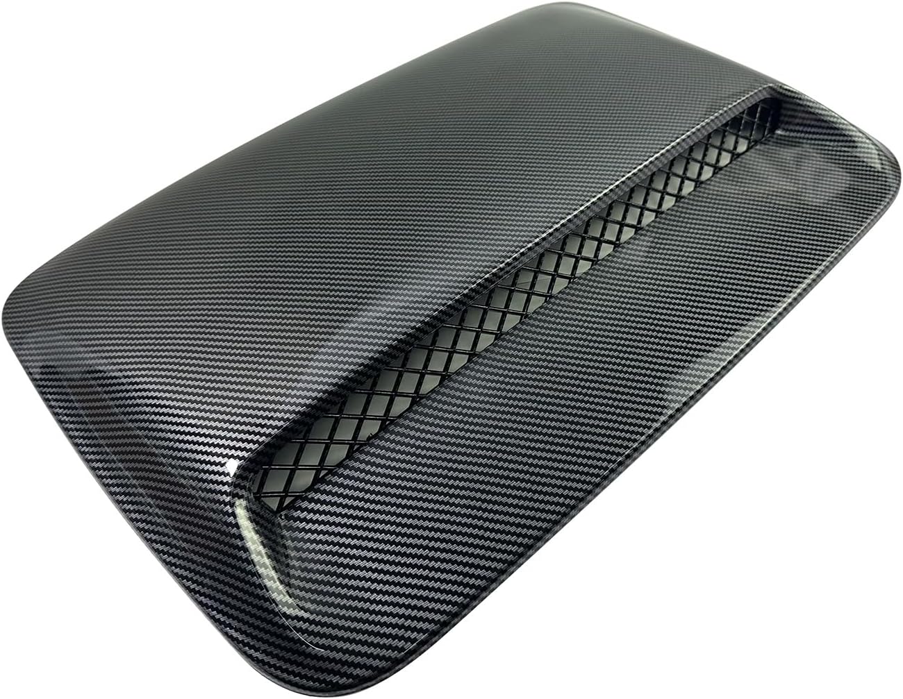 BST BSSP Engine Hood Scoop Vent Cover, Hood Air Flow Intake Cover Compatible with 2007-2023 Toyota FJ Cruiser, Carbon Fiber ABS Easy Installation Engine Hood Air Vent Cover Bonnet Trim