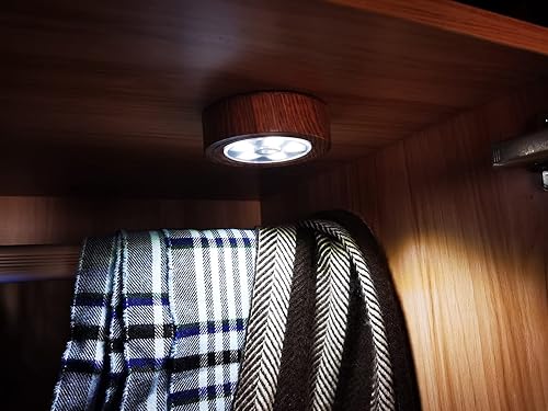 Miniatura 6 de happetite Luces LED de disco con control remoto inalámbrico, luces regulables debajo del gabinete con temporizador, luces de disco que funcionan con