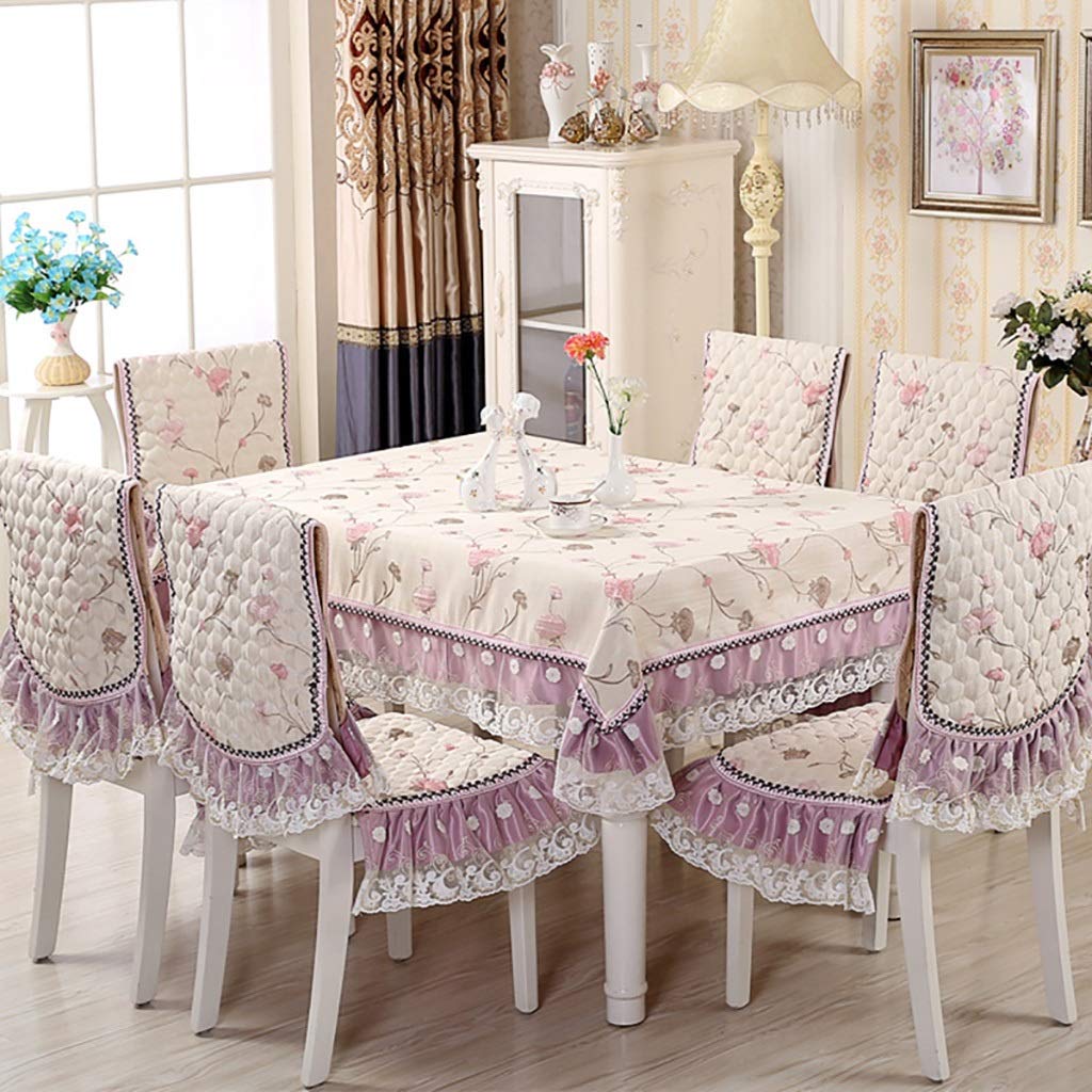 Grande nappe de table ronde pour repas conviviaux en famille