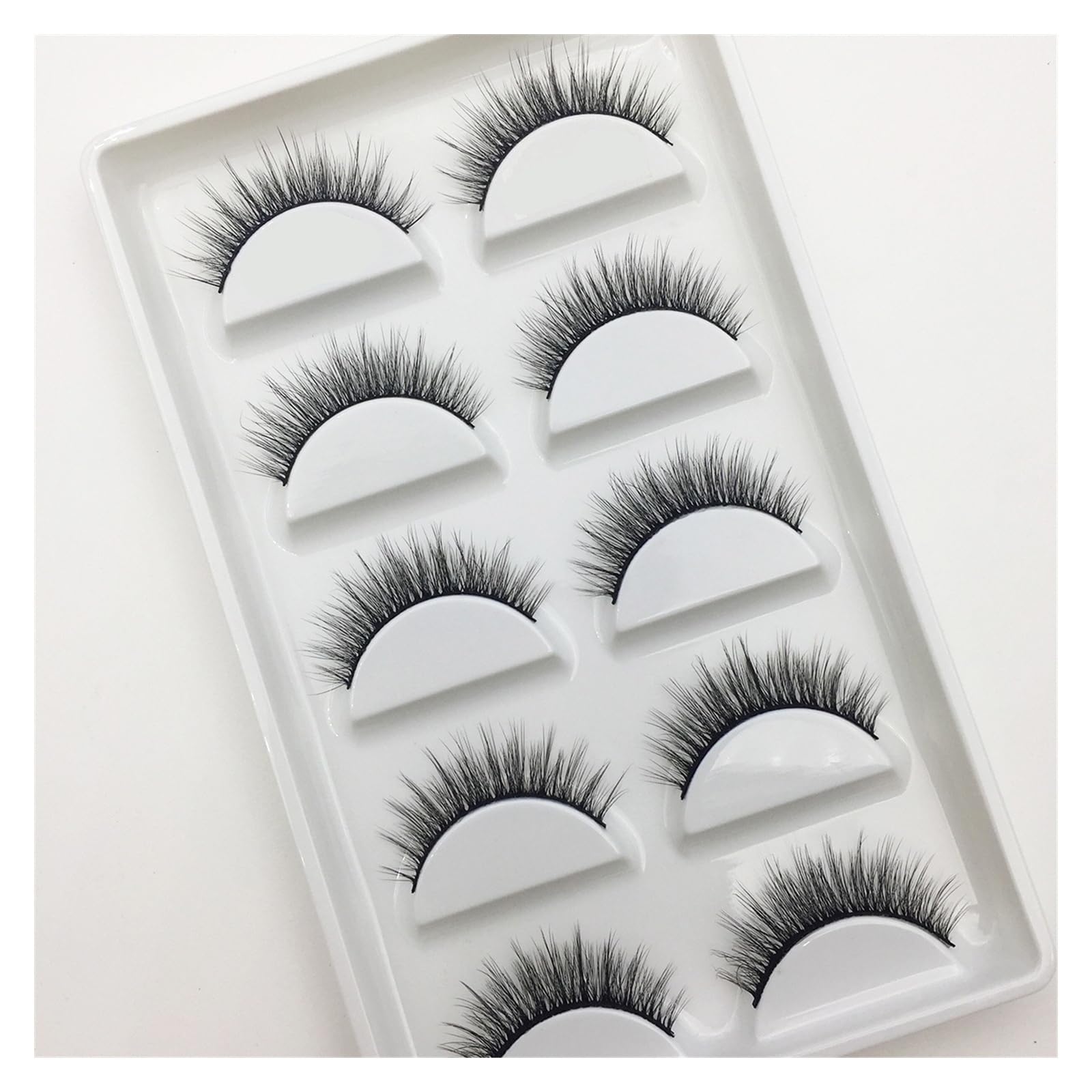 UAMOU 16 stylów 10/50 pudełek 3D rzęsy z norek naturalny krzyż sztuczne rzęsy długi niechlujny makijaż rzęsy Faux Cils Maquillaje Cheerfully (Color : 5Pairs H 15, Size : 100 Boxes 500Pairs)