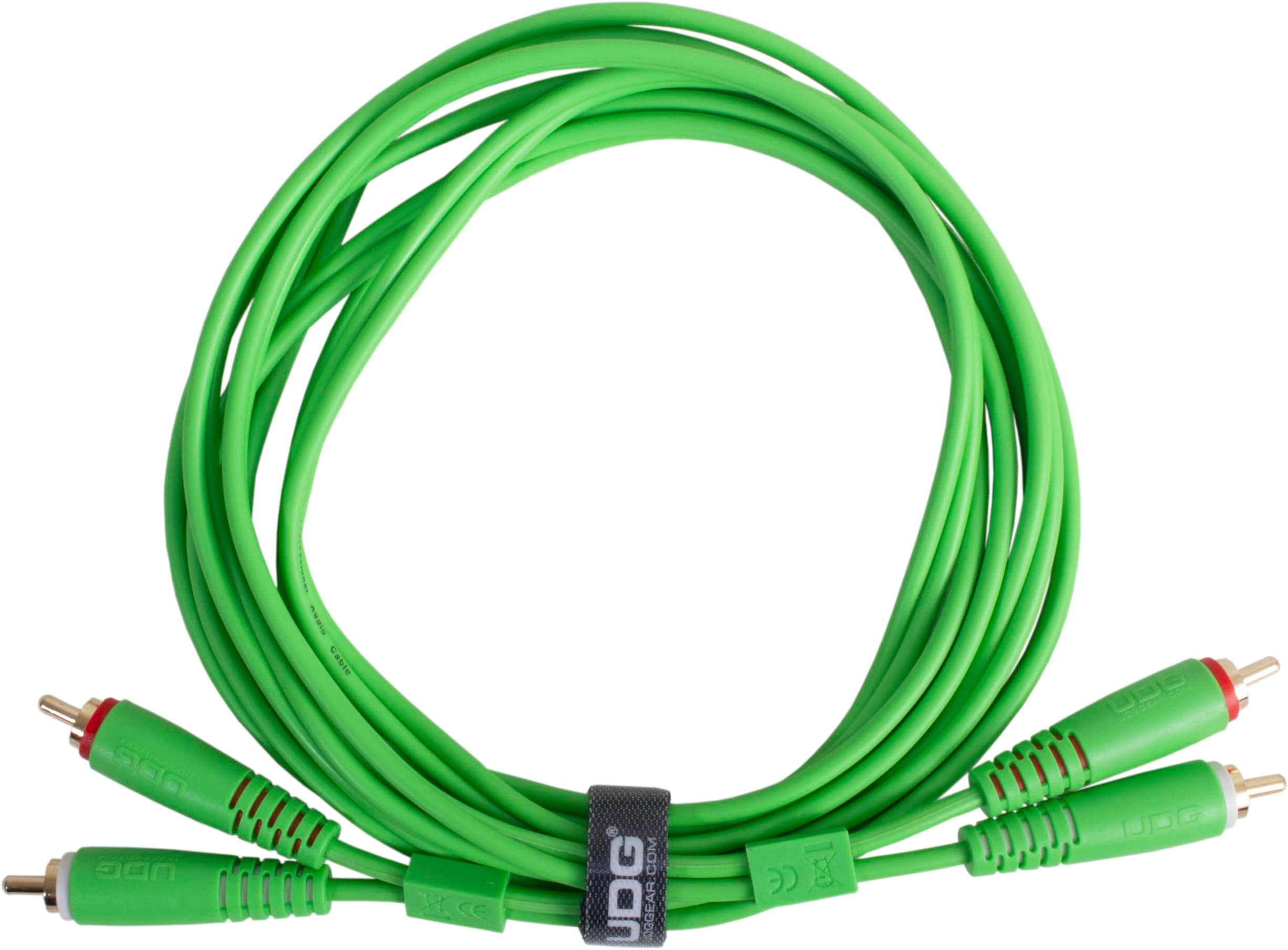 UDG Ultimate Audio Cable set Rca- Rca Green Straight 3M