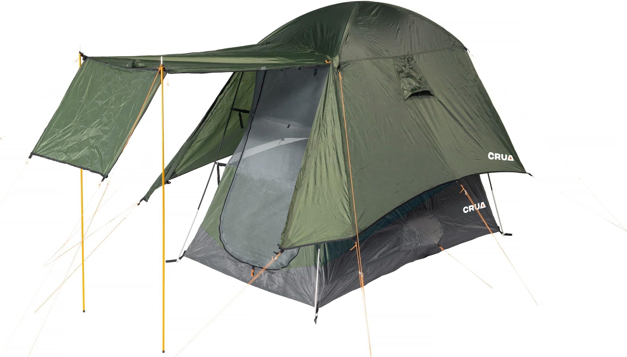 Crua Xtent Outdoor Camping Tent – Vertically Extendable 2 Person Tent for Camping, Easy Pop-Up Assembly, Lightweight and Waterproof Outdoor Gear for Hiking, Backpacking, Weather Resistant