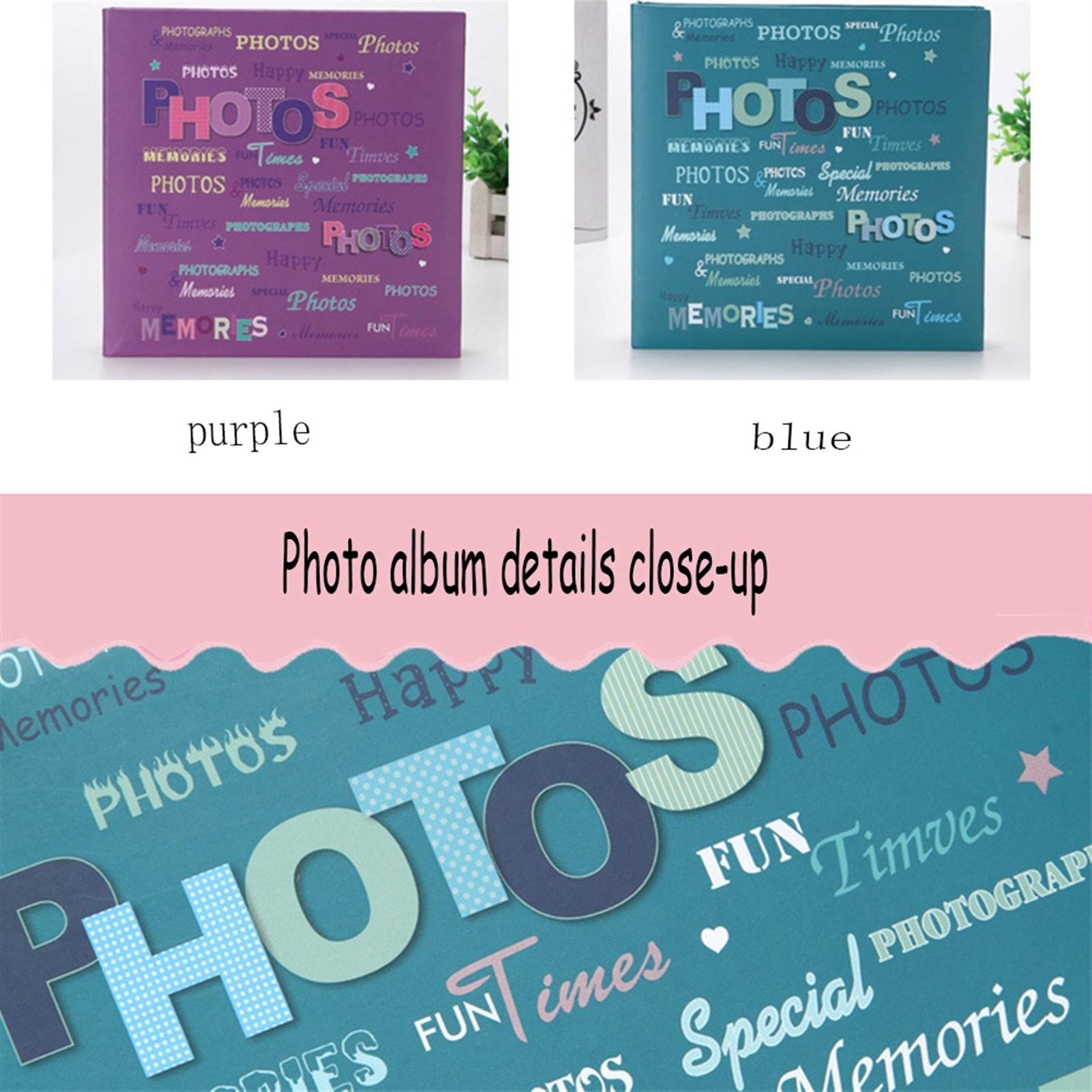 Album fotograficzny album do scrapbookingu 4 x 6 album do scrapbookingu interstycyjna pamięć zdjęcie retro design nadaje się do 200 6 x 4 zdjęć (kolor: niebieski)