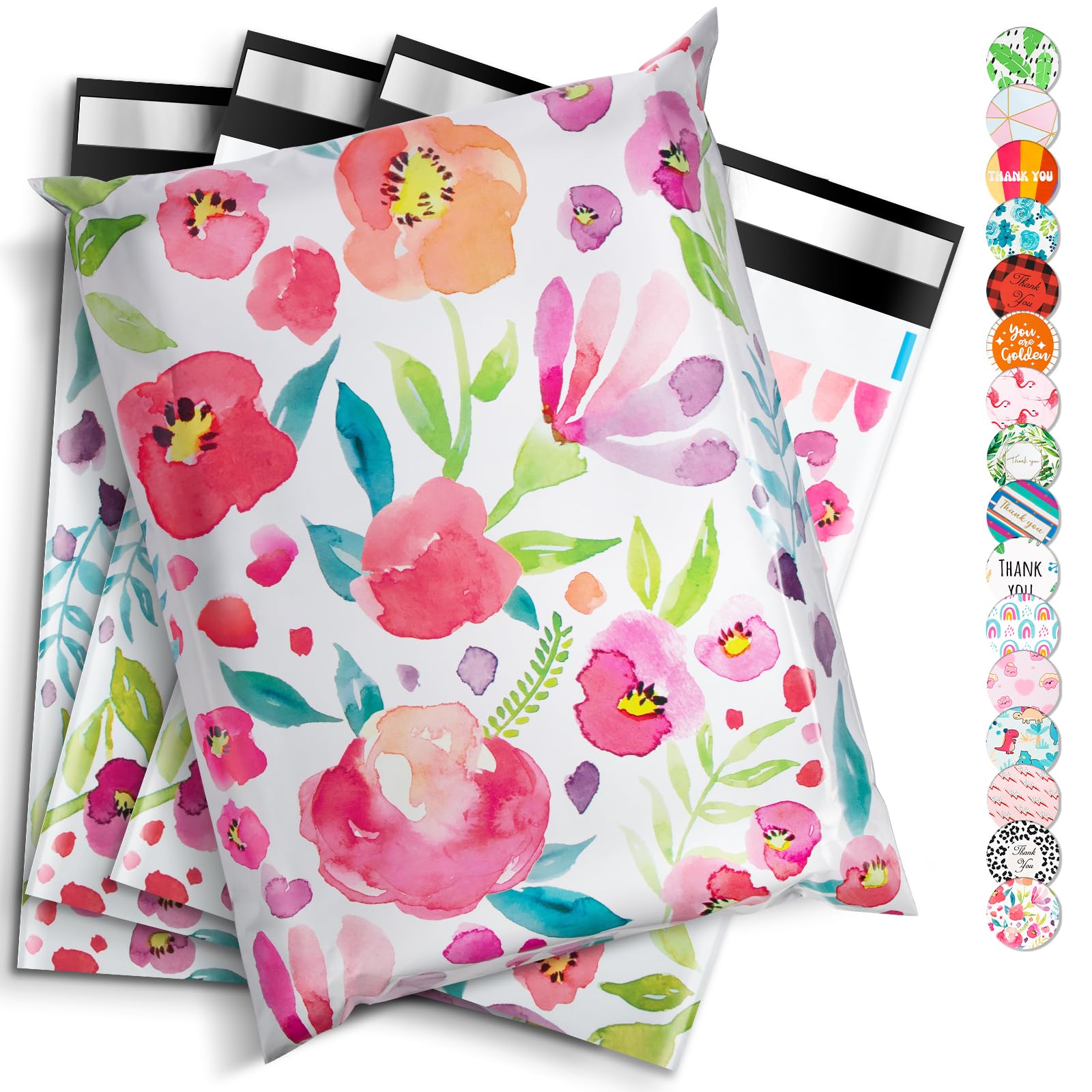 50Pcs Pochette Envoie Colis Vinted, Emballage Colis Vinted avec Ruban Auto-scellant, Enveloppe Plastique Expedition pour Les Petites Entreprises et Les Magasins de Détail (40x50cm)