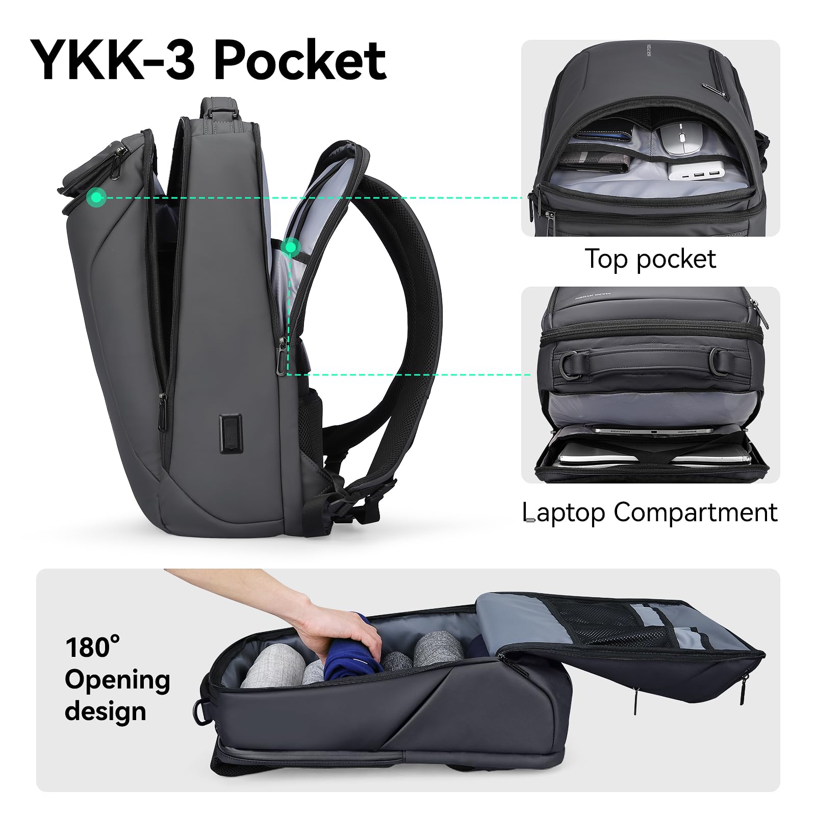 MARK RYDEN Business Backpack for Men, 17.3 Inch Laptop Backpack — Amazon image 23
