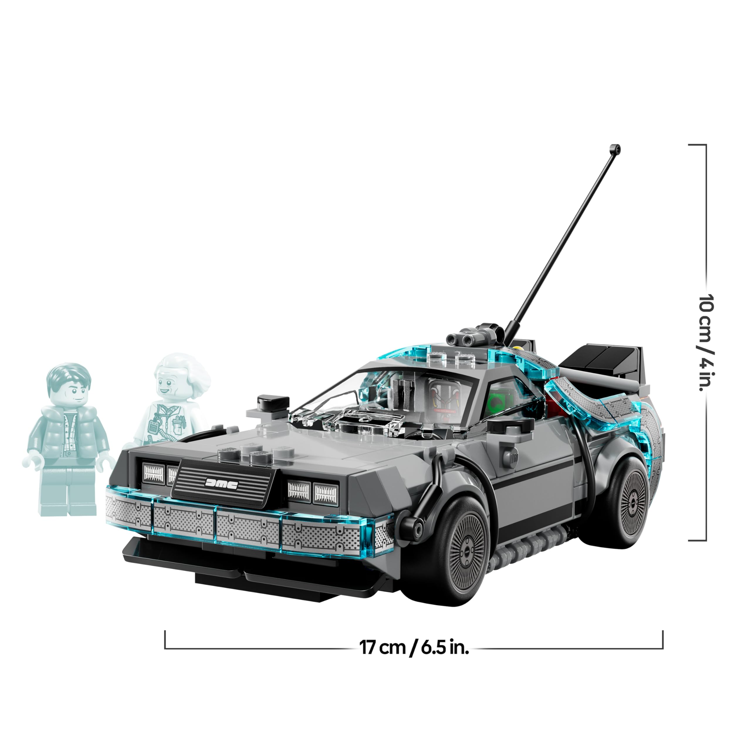LEGO Speed Champions La Machine à Remonter Le Temps de Retour vers Le Futur - Jouet Voiture - Maquette avec Minifigurines de Doc Brown & Marty McFly - Cadeau pour Garçon, Fille & Fans dès 9 Ans 77256