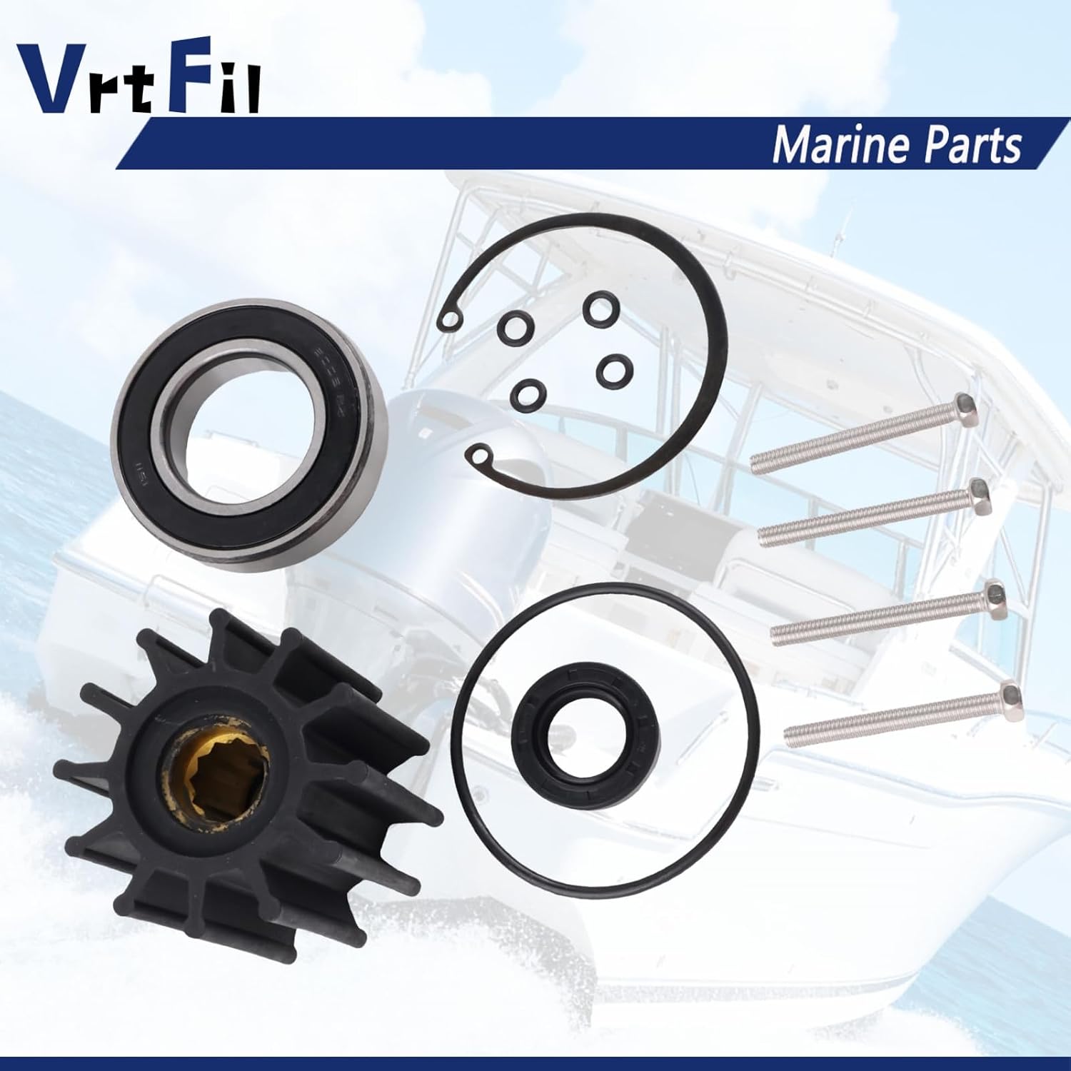 3812519 21212799 Water Pump Repair Kit Compatible with Volvo Penta 5.0 GXi-G GXi-GF OSi-G OSi-GF