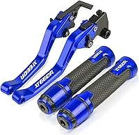 Vista 11 de DOUKI for Yamaha XT660 XT660R XT660X 2004-2016 Motorcycle Short Brake Clutch Levers Handle Grips Handlebar Ends Accessories CNC with Logo Lever Green