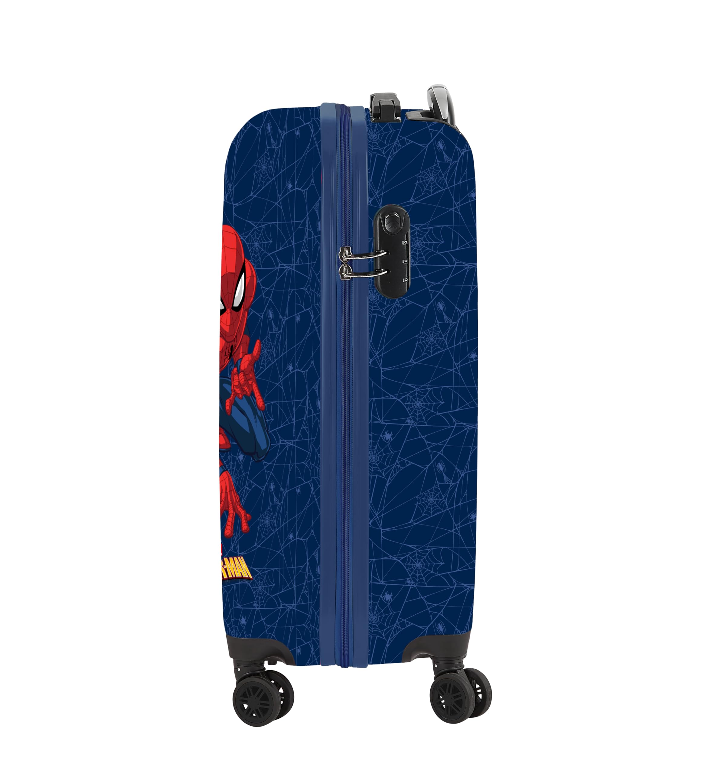 SPIDERMAN - Trolley da cabina 20 pollici, valigia con ruote, lucchetto di sicurezza, valigia leggera, 34,5 x 20 x 55 cm