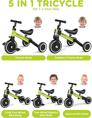 Miniatura 2 de XJD Triciciclos 3 en 1 para niños de 10 meses a 3 años triciclos para niños pequeños triciclos para niños pequeños triciclos para bebés triciclo