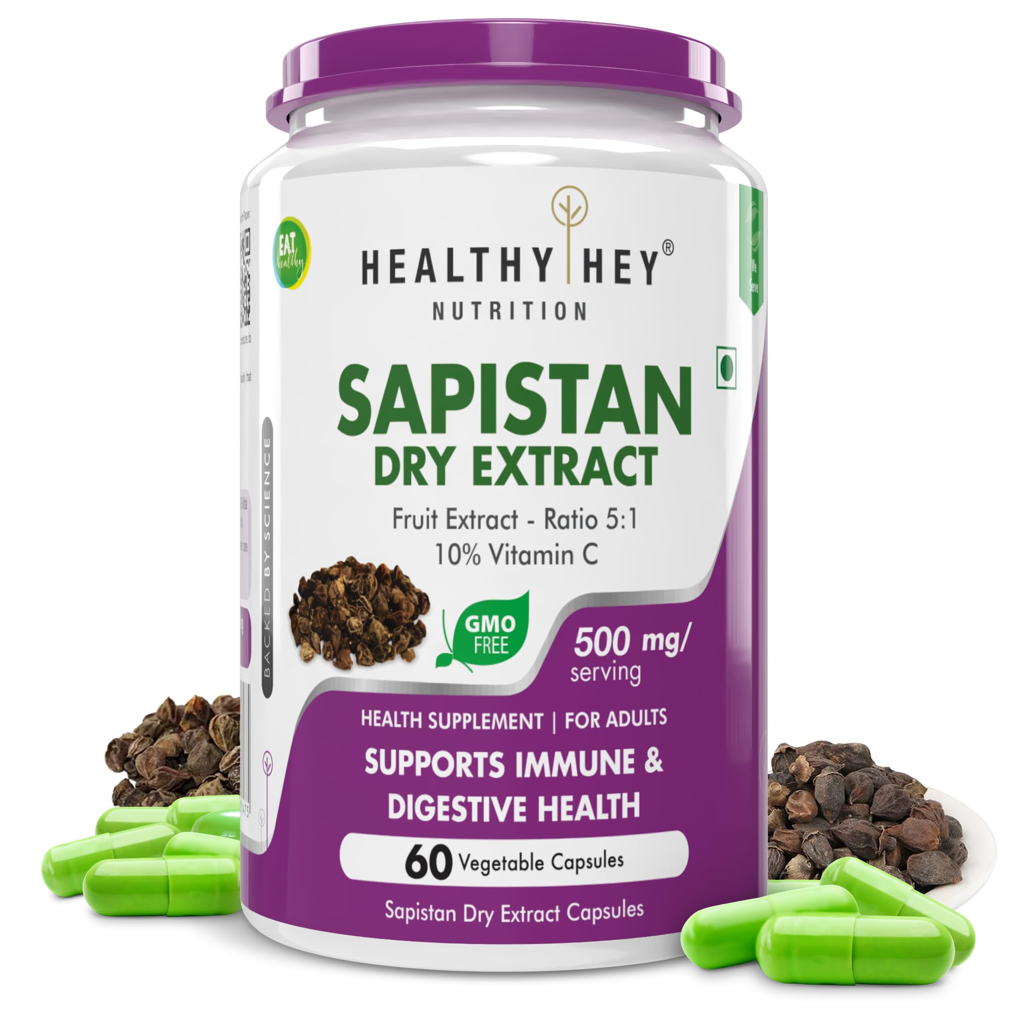 Sapistan Dry Extract, 5:1,60 Vegetable capsules
