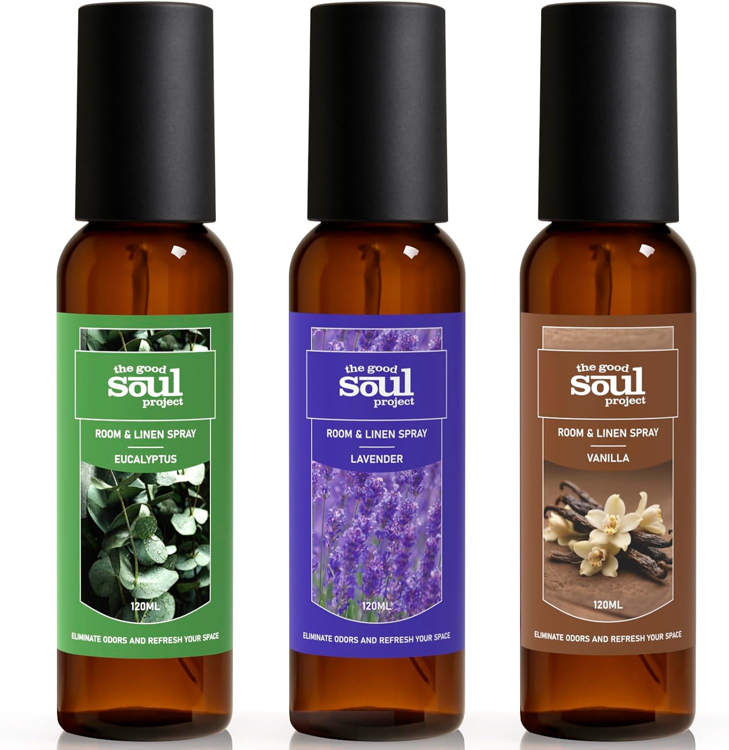 Room Spray, Lavender, Eucalyptus, Vanilla, Long Lasting Room Air Fresheners for Home, Concentrated Room Spray, Home Fragrance Spray, Odor Eliminator, 12.18 fl oz