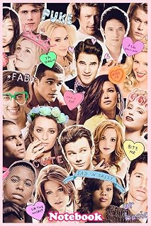Glee cast collage Notebook: Blank Lined Journal 110 Pages, Size 6'' x 9'' inches, suitable for taking notes