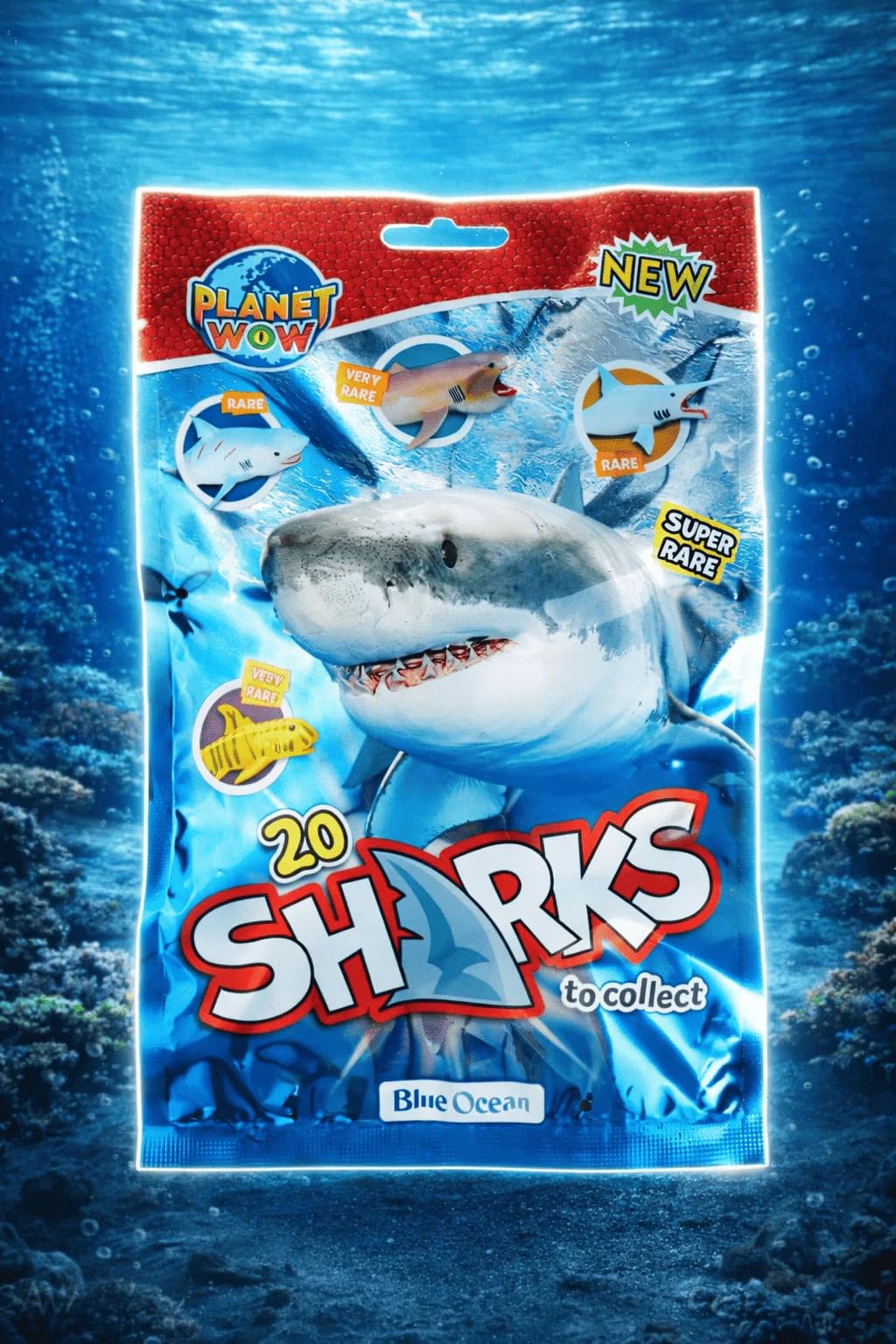 Sharks Sammelserie PLANET WOW Display - alle 20 Figuren garantiert