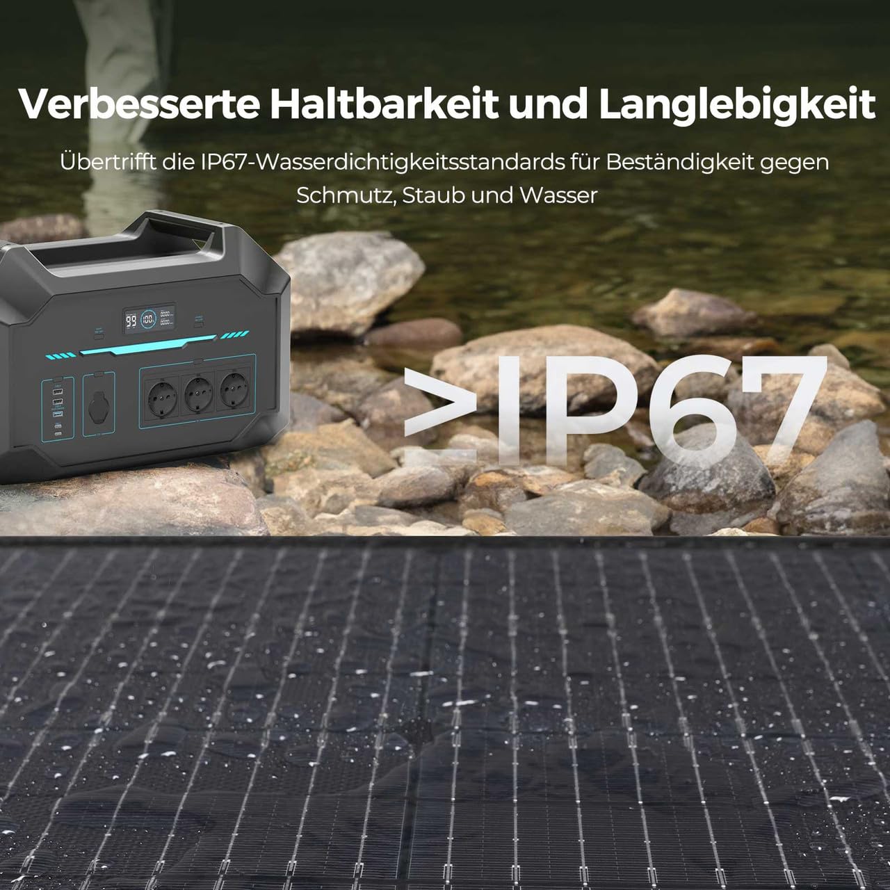 Renogy Light Suitcase 400W Solarpanel, Kompakt und Leicht 400W solarmodul für RV Marine Rooftop Farm Batterie und andere Off-Grid Anwendungen