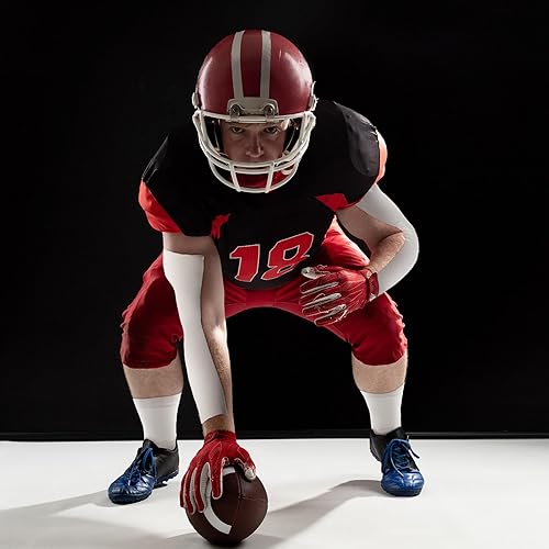 Miniatura 6 de Jenaai Cinta de césped de fútbol de 2 rollos extra ancha, impermeable, cinta deportiva ultra adhesiva para fútbol de brazo, cinta cinética para