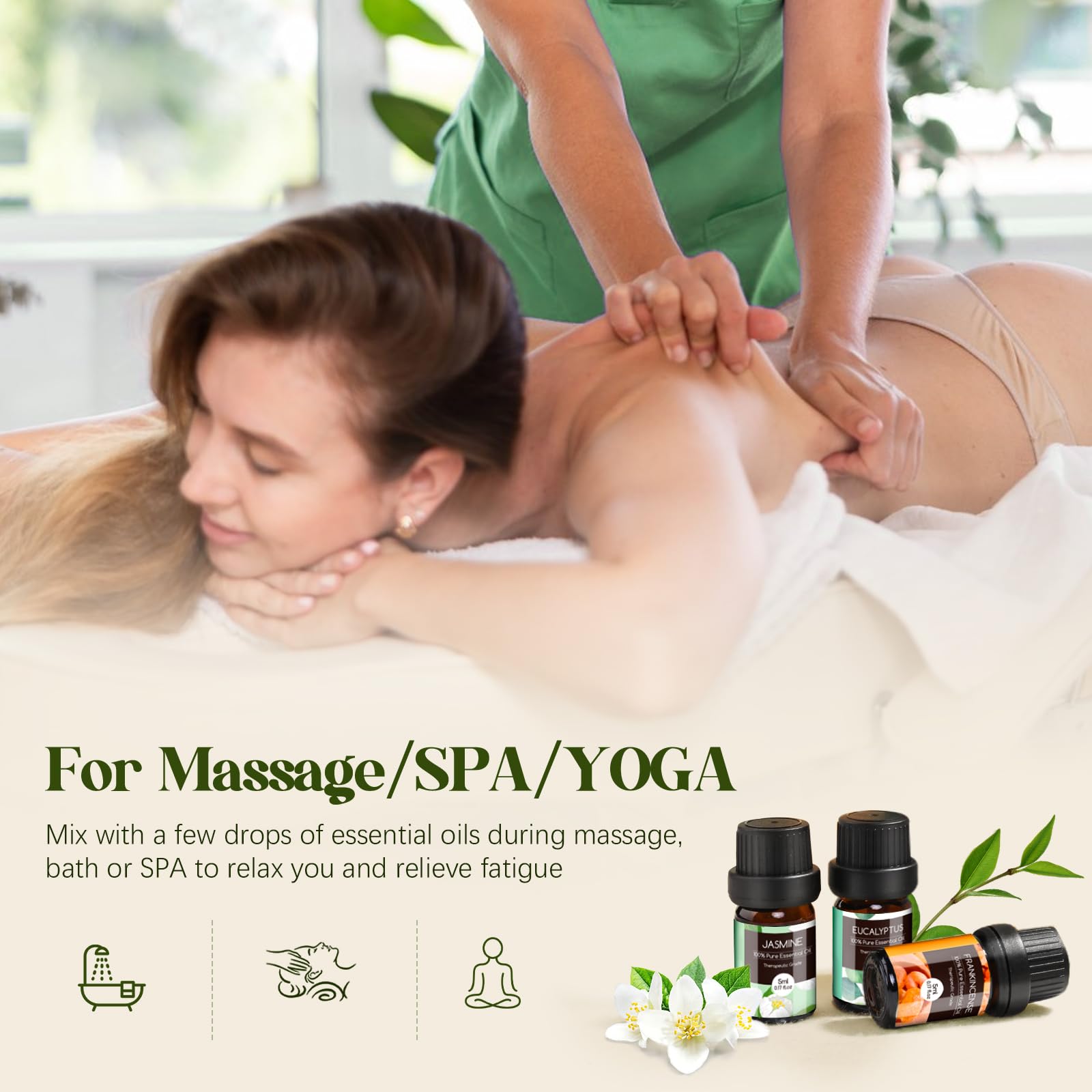 AESHORY Set di Oli Essenziali per Diffusori Umidificatore 20 x 5ML, Olio Essenziale Naturali per Aromaterapia, Candele Fai Da Te, Profumate, Massaggio, SPA - Lavanda, Tea Tree, Citronella, Incenso