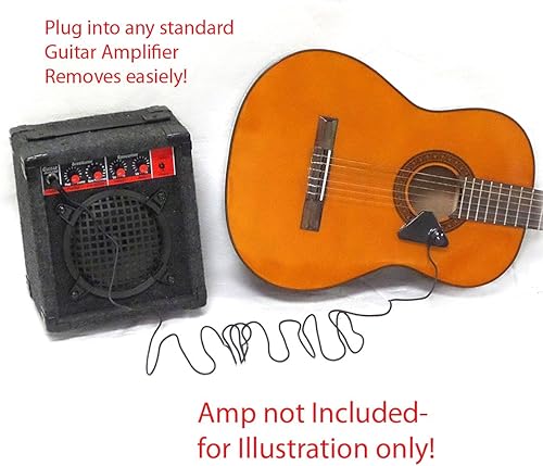 Miniatura 5 de Performance Plus GSP-1 Pastilla acústica para guitarra acústica con cable de 9 pies y enchufe de 14", Transductor Deluxe