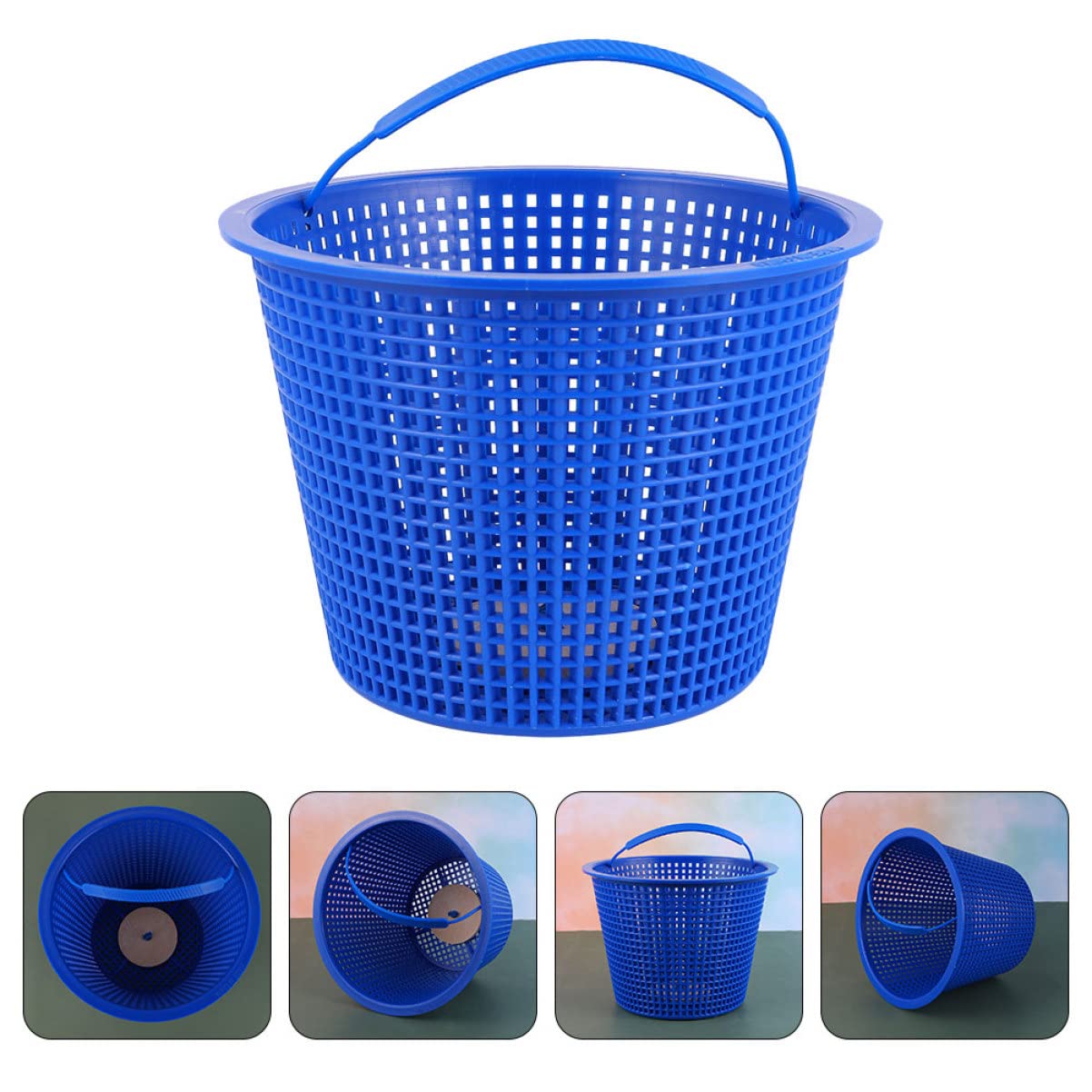 YARNOW Lot 3 Panier Skimmer Piscine 18 x 13 cm - Panier de Filtration | Filtre de Pompe pour Ecumoire, Accessoire de Nettoyage Bassin avec Anse Anti-Débris, Idéal Feuilles et Petits Déchets