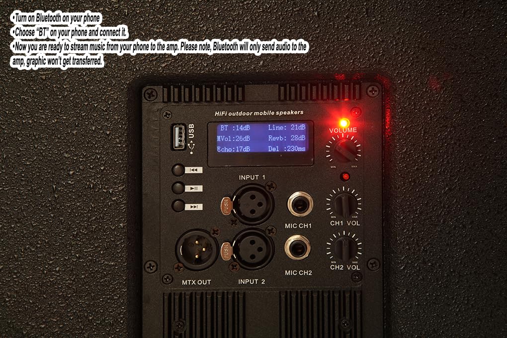 IDOLmain IPS-T3 4000W All-in-one Portable Tower Powered Speaker with Dual Wireless Microphones UHF-630 Karaoke System