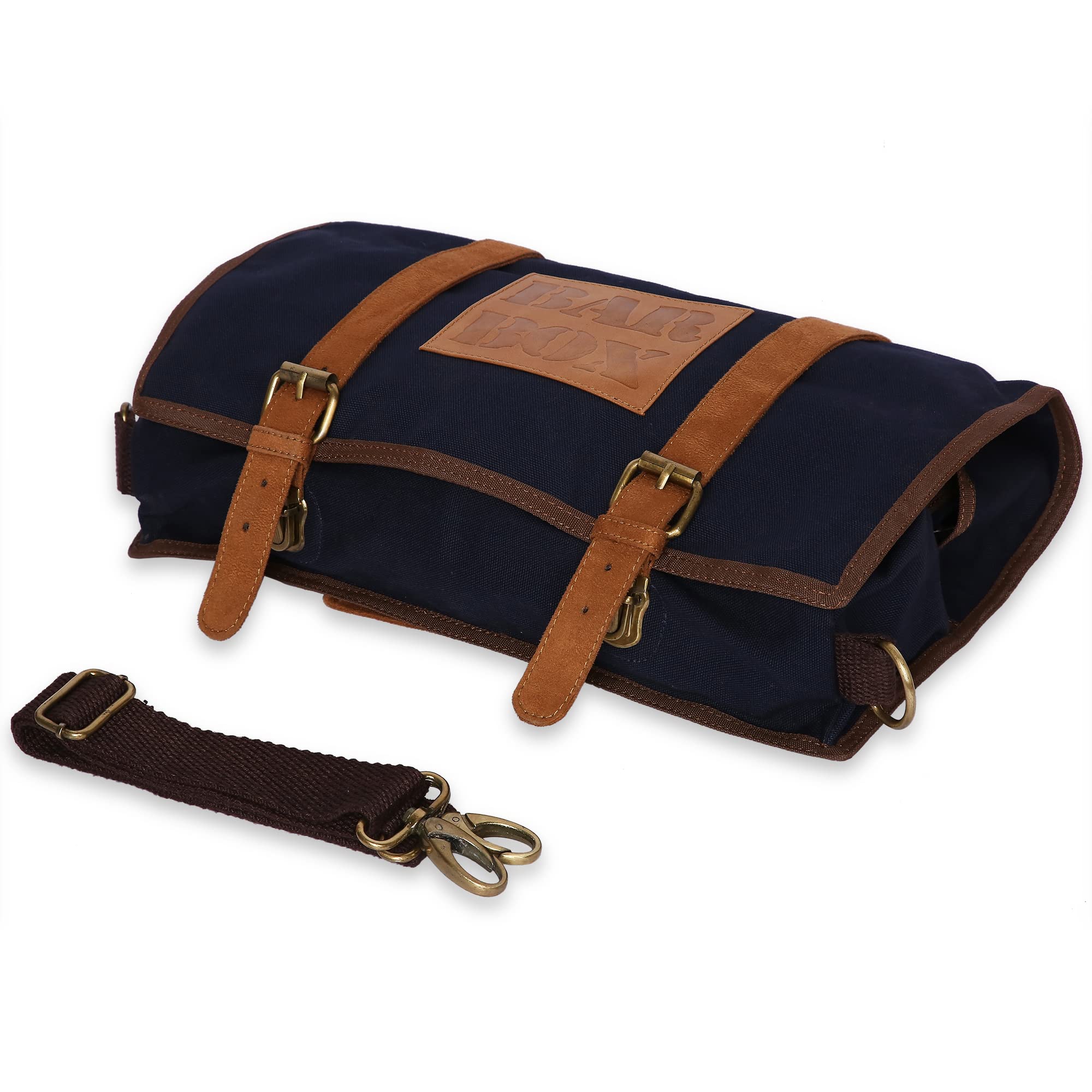 Bartender Kit Bag Portable Bar Case Bag with Shoulder Strap for Travel Easy Carry Barware Set Roll Bag Travel Bar Set for Home Cocktail Making Outdoor Parties Camping (Bag Only)