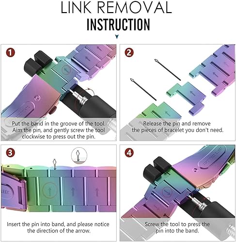 Miniatura 7 de Correas compatibles con Samsung Galaxy Watch de 1.81 pulgadas Galaxy 3 de 1.772 pulgadas, correa de repuesto de metal de acero inoxidable para