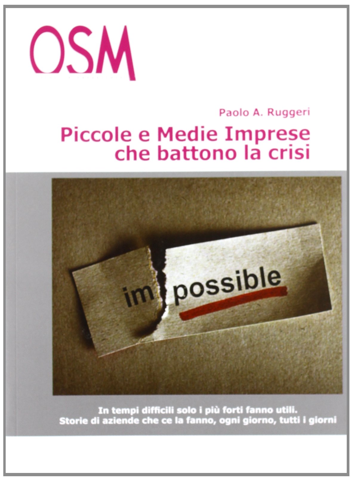 Piccole e medie imprese che battono la crisi. In tempi difficili, solo i più forti fanno utili. Storie di aziende che ce la fanno, ogni giorno, tutti i giorni