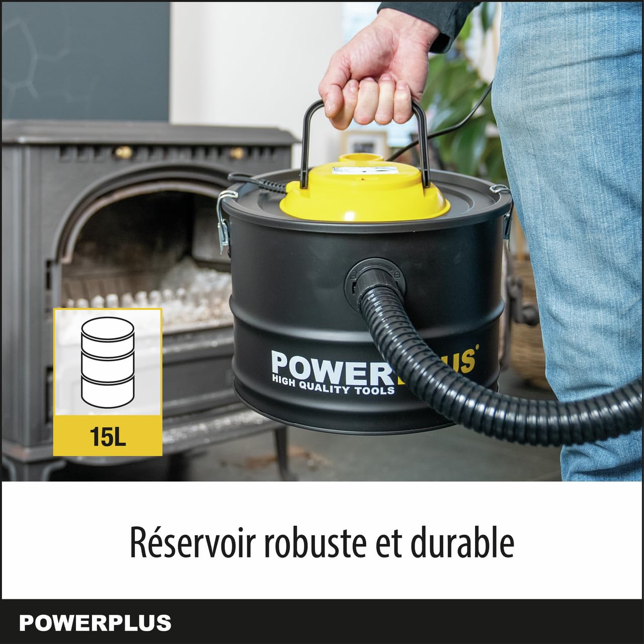 POWERPLUS Vide Cendres POWX3000-1000W 15L