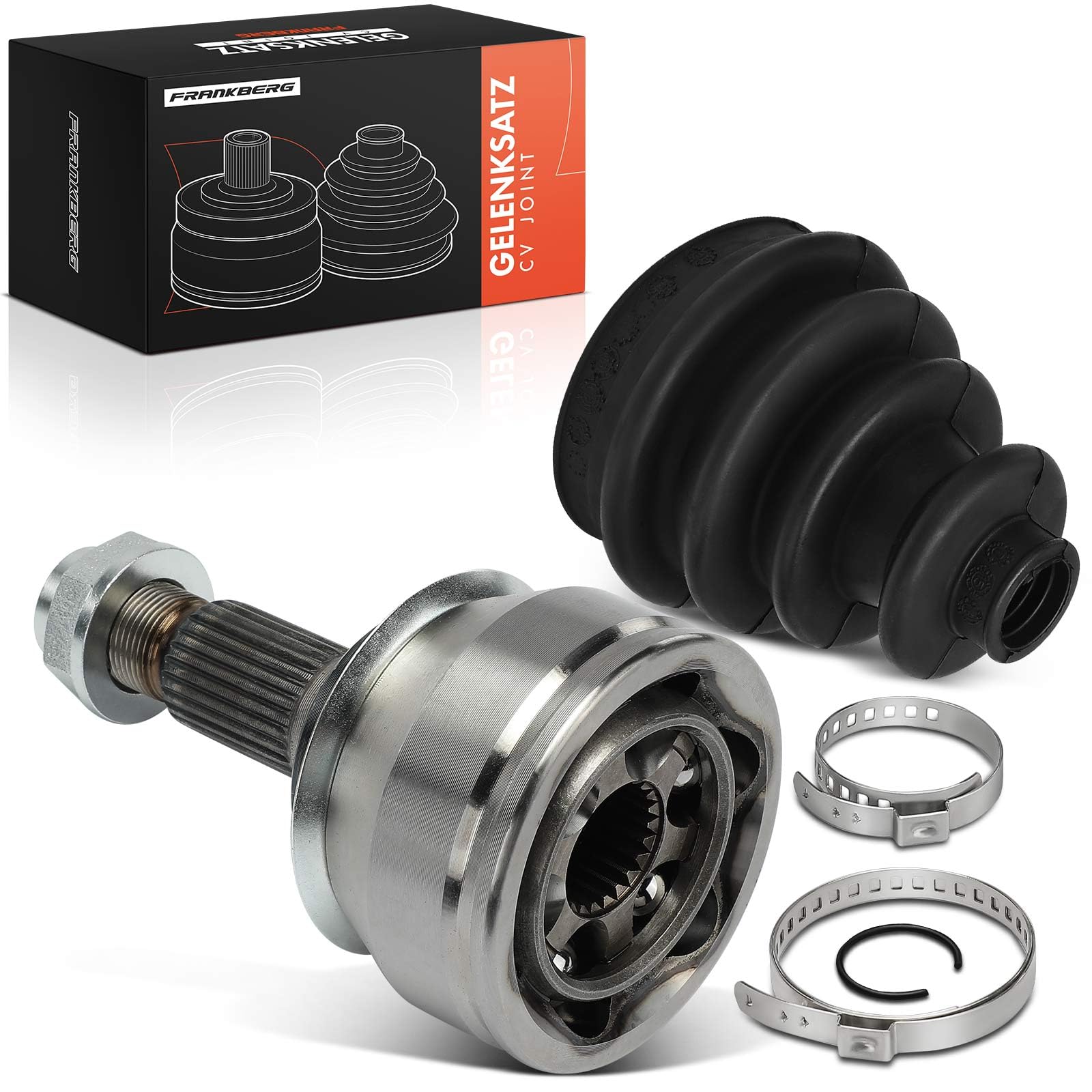 Frankberg Kit de junta homocinética del lado de la rueda delantera | Compatible con: M.i.n.i Convertible R52, M.i.n.i Countryman R60, M.i.n.i R50 R53