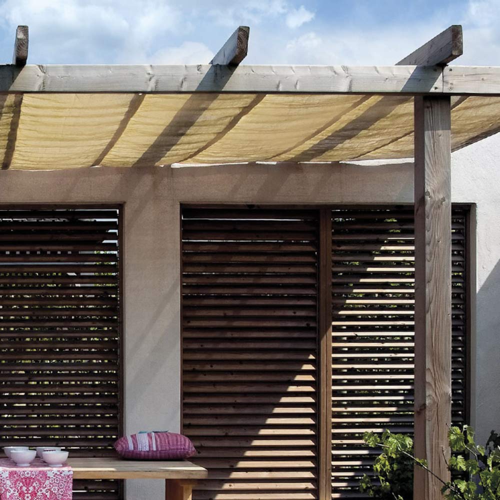 VERDELOOK Tessuto Ombreggiante 90% - 2x5 M, Per Balconi, Terrazze, Recinzioni