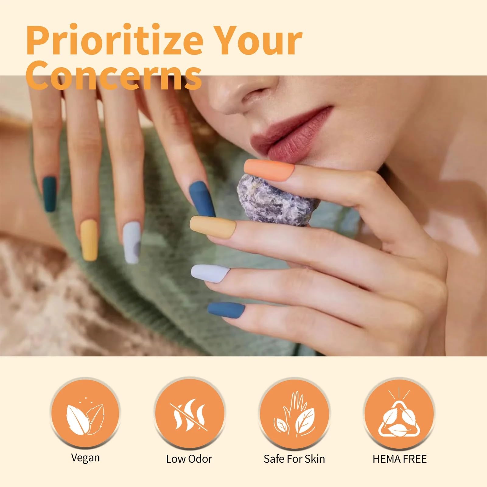 CANNI 9ml Hema-Free Gel Nail Polish Set- 6Pcs from BELLE GAGA® Nail Gel Manicure Kit, Soak Off LED Polish DIY at Home Salon Gifts for Women Girls 2312, 6pcs Set 3