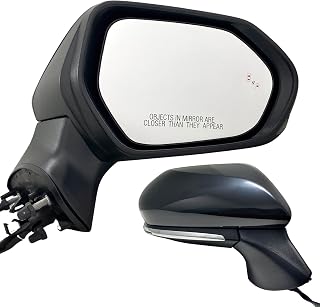 Spieg Passenger Side Mirror for 2018-2025 Toyota Camry Power Adjustment Blind Spot Monitoring Heated Turn Signal Light Painted Black 7 Pins Right TO1321368
