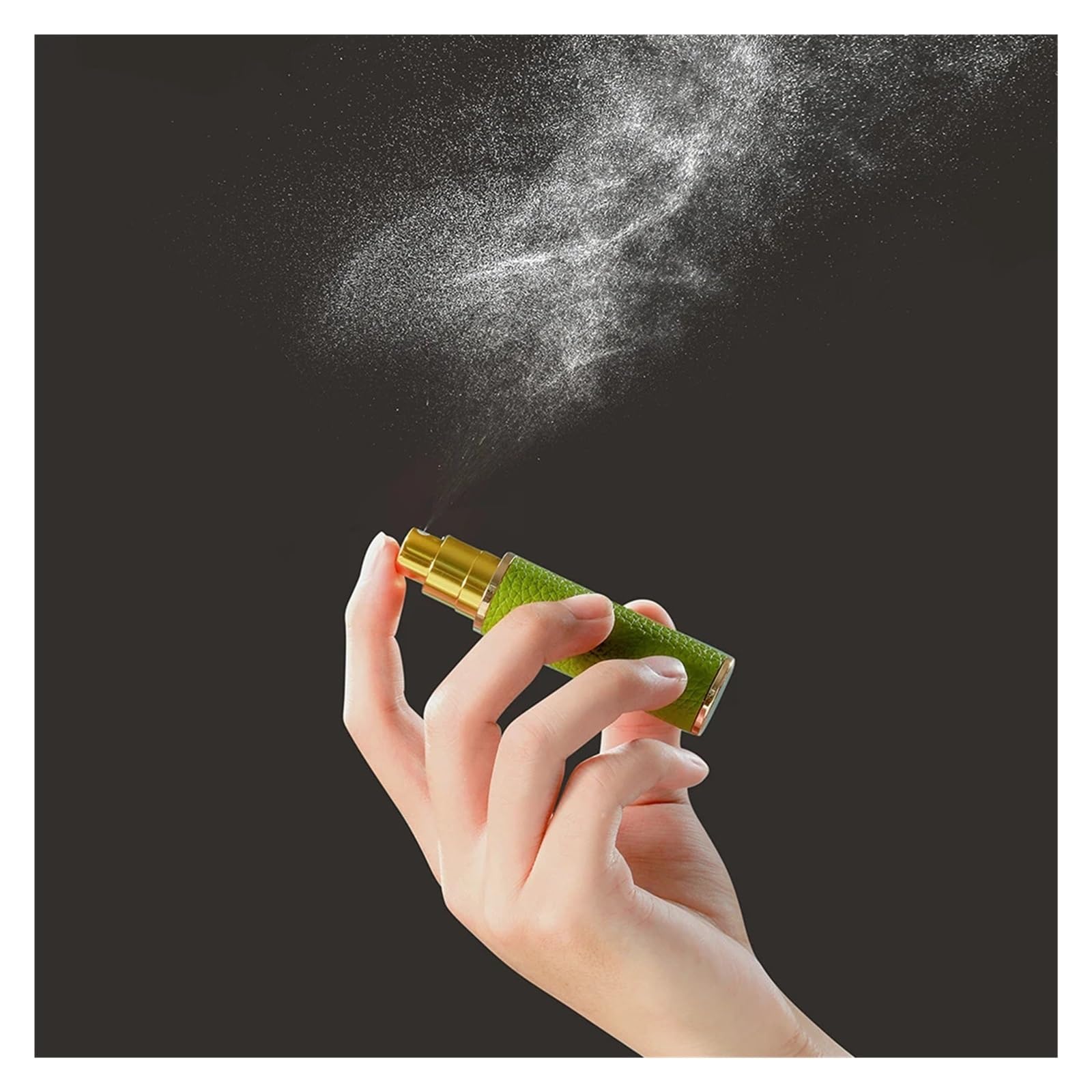 Flacone di profumo in pelle Bottiglia di atomizzatore profumo con ricarica in pelle magnetica da 8 ml