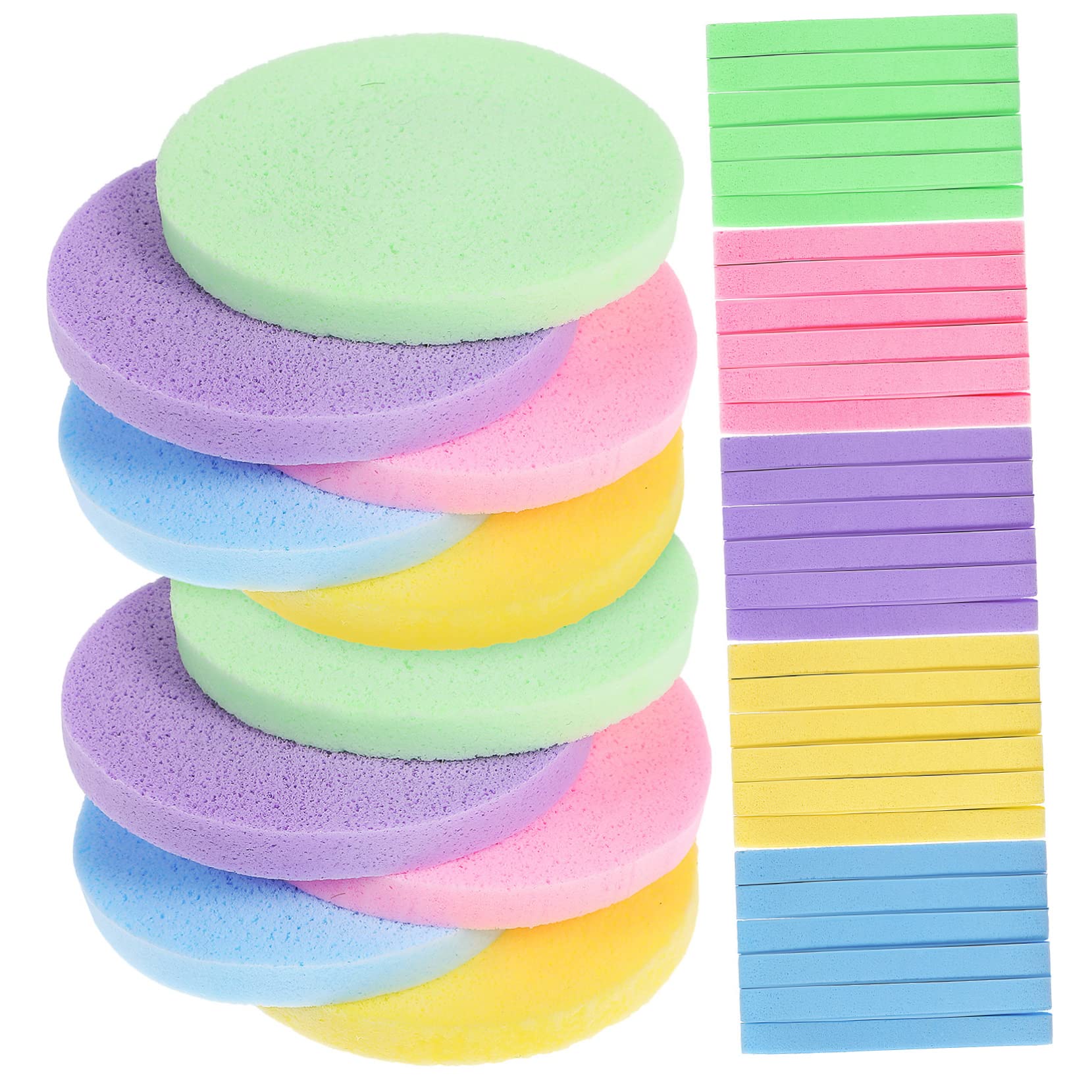 VALICLUD 120piezas Esponjas Faciales Comprimidas Para Cuidado Piel Esponja Limpiadora y Desmaquillante Suministros De Maquillaje Para Limpieza