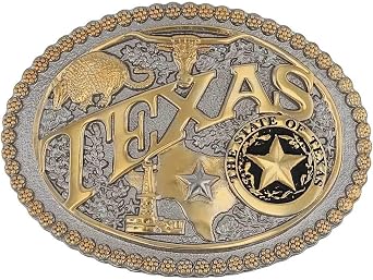 Montana Silversmiths Attitude State Heritage Oval Antiqued Patina Western Belt Buckle