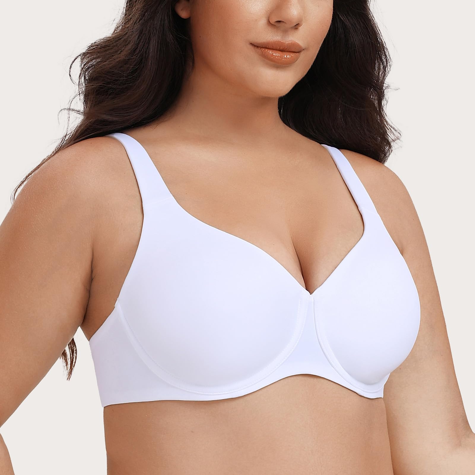 MELENECA Reggiseno Riduttore per Donne Taglie Grandi, con Armatura, Copertura Completa, Senza Imbottitura e Coppe Senza Cuciture