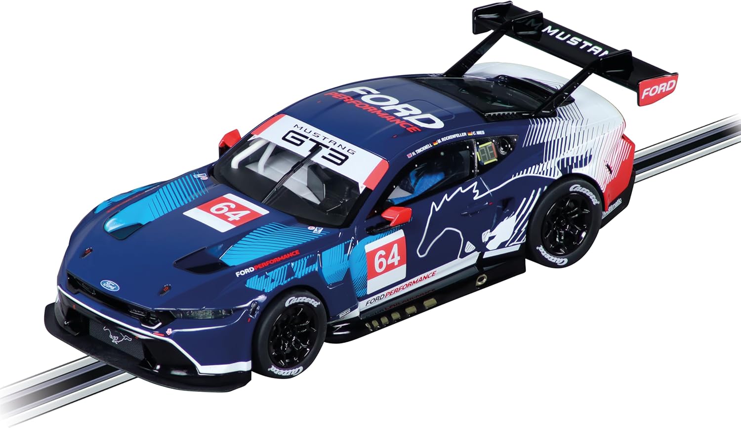 Carrera 32051 Ford Mustang GT3 Ford Performance, No.64 1:32 Scale Digital 132 Slot Car Racetrack Vehicle