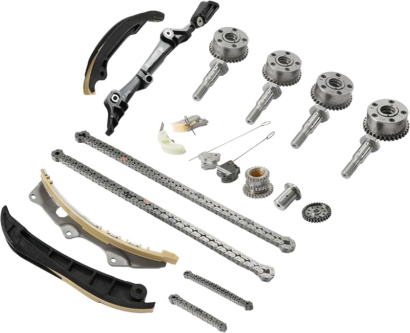 Kit de corrente de distribuição GASKETIUM com engrenagens VVT para Jeep, Dodge, Chrysler e Ram 3.6L V6 – Kit completo