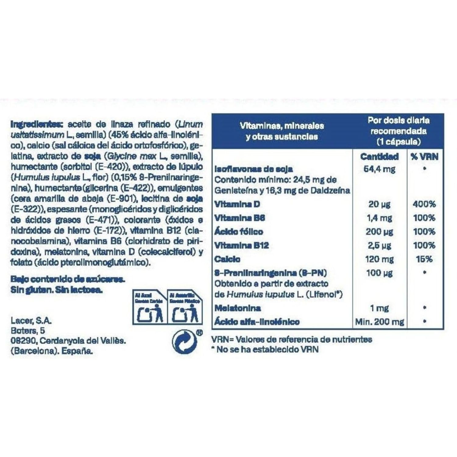 FLAVIA Nocta 30 Comprimidos, Alivia los Síntomas de la Menopausia, con Isoflavonas de Soja y Melatonina, Mejora el Sueño, Bienestar de los Huesos, Disminuye Cansancio y Fatiga, con Estudios Clínicos