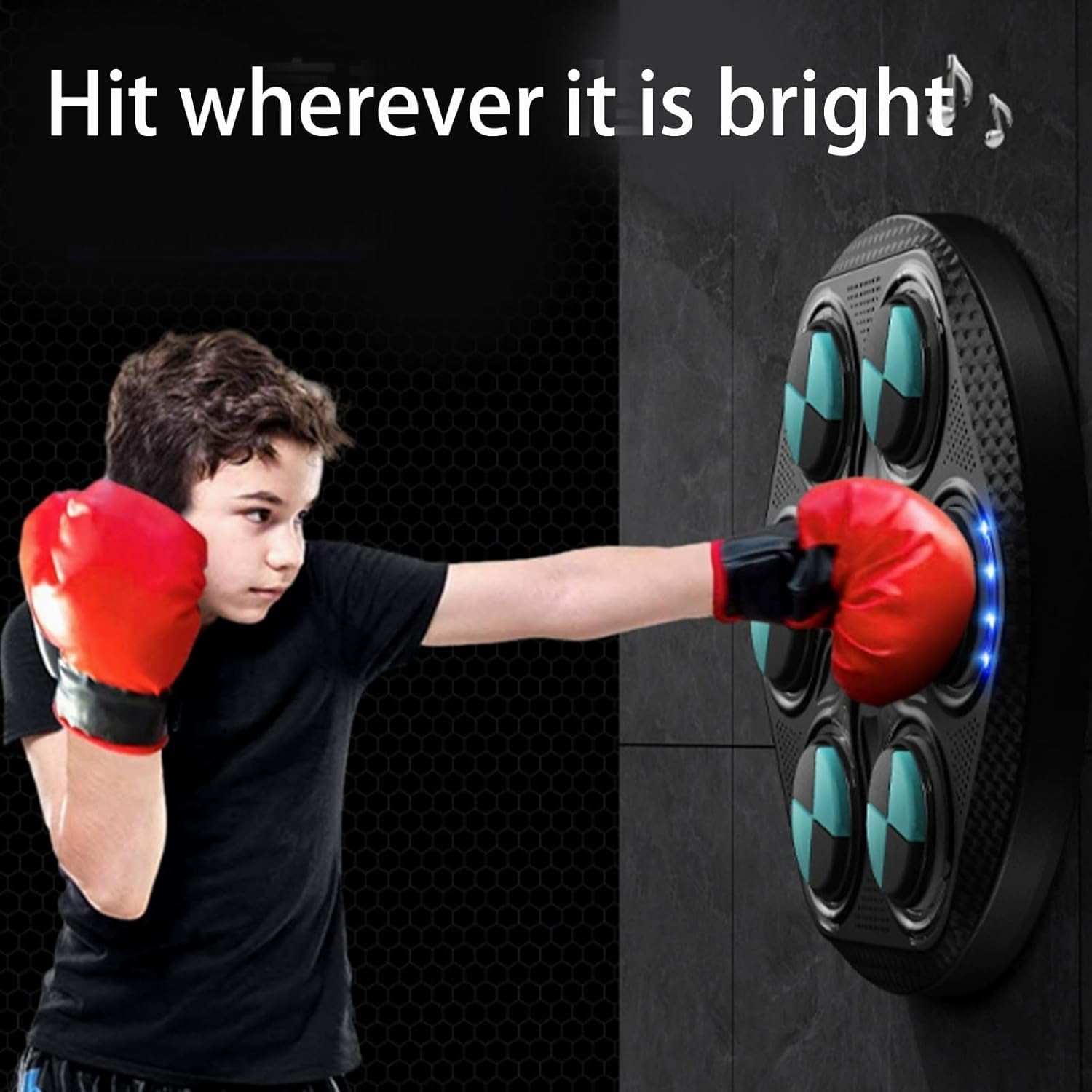 Music Boxing Machine,Interactive Fitness Equipment,Intelligent Rhythm Training,Home Fitness,Improve Reaction Speed