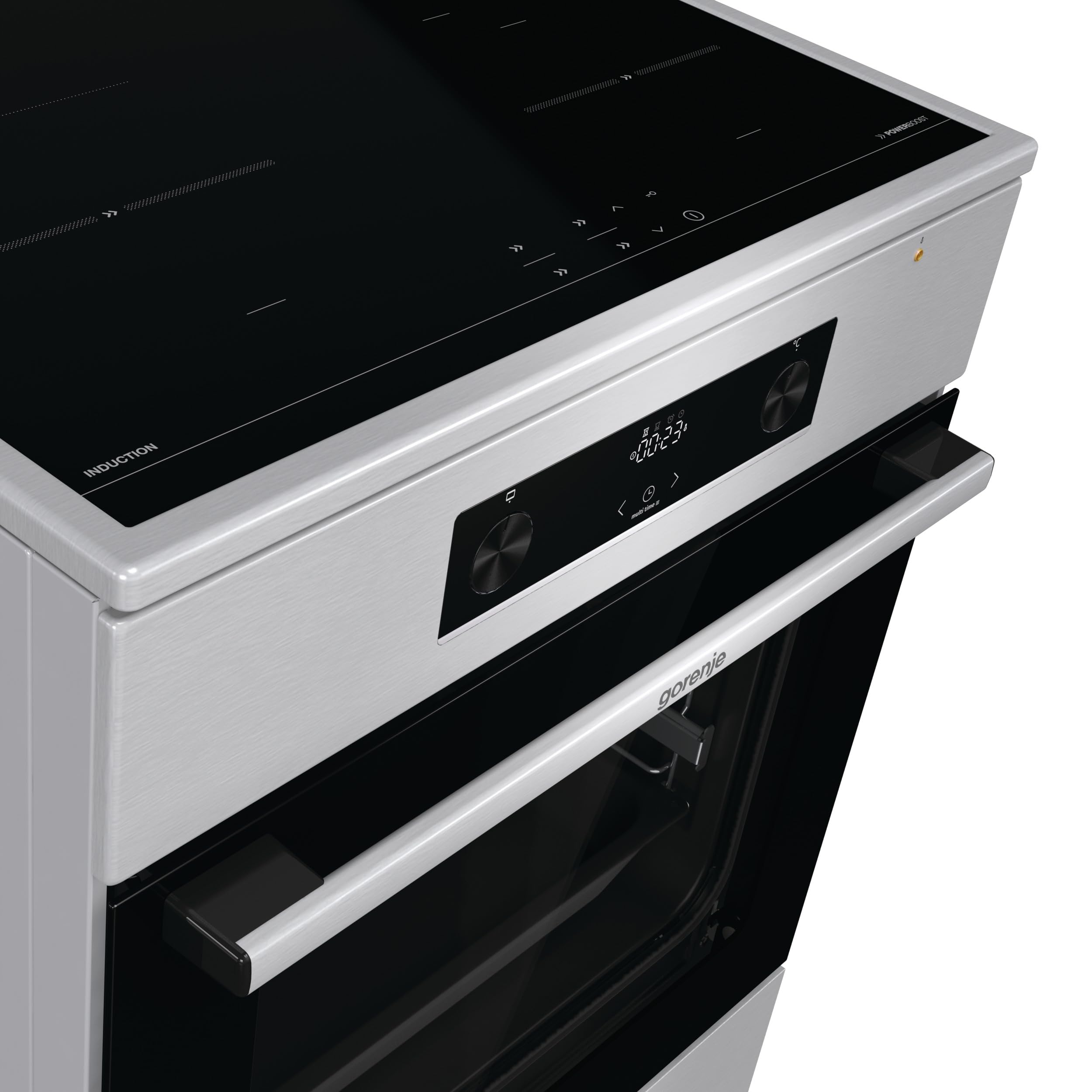 Gorenje GEIT6C60XPG Elektro Standherd 60 cm 71 Liter Induktionskochfeld Edelstahl