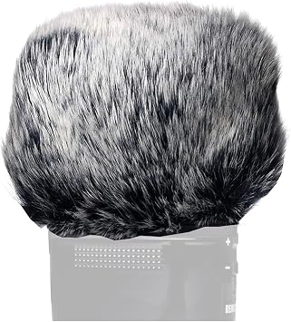 Wind Muff Windscreen Mic Wind Cover Compatible with Zoom H5 H6 Recorder Mic and More,Furry Microphone Windscreen for Outdoor/Indoor Use H5/H6